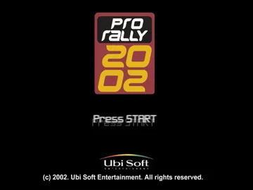 Pro Rally 2002 screen shot title